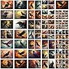 Decoupage Paper Pack (35 Sheets 6"x8") Raven Shadows: Majestic Black Ravens in Dramatic Moonlit and Fiery Sunset Scenes with Gothic, Mythical and Hauntingly Beautiful Elements FLONZ Vintage #3