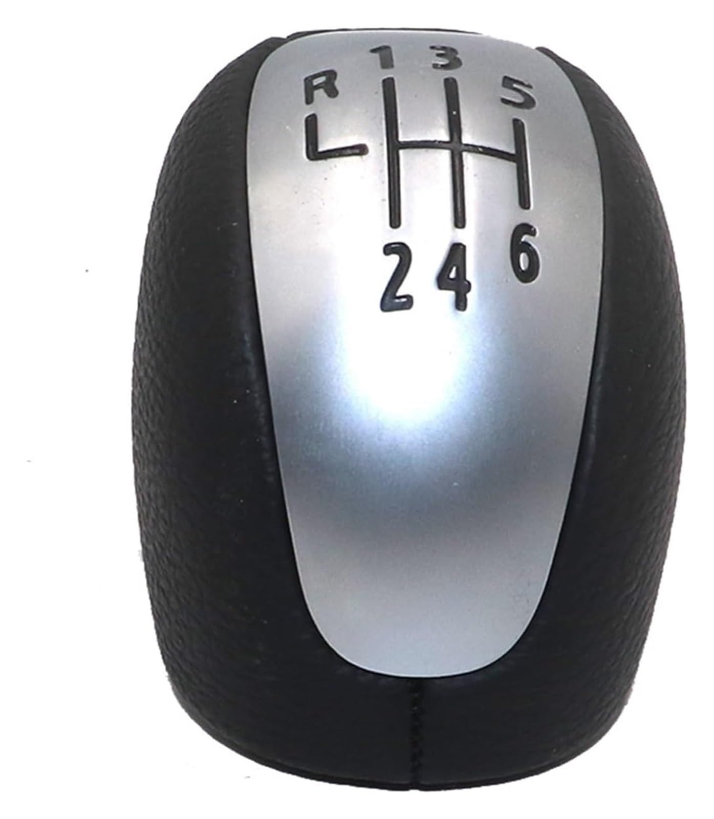 Pomelli Leva Cambio Auto Per Laguna III MK3 2007 2008 2009 2010 2011 2012 2013 2014 2015 Pomello Del Cambio Cuffia Set Di Colori Argento(Set Black)