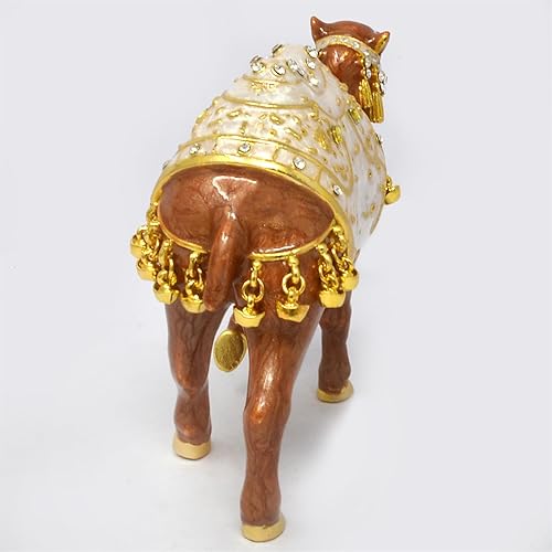 Miniatura 4 de Feng Shui Pure White Cash Flow Camel Good Fortune Luck Estatua Decoración del hogar (blanco)