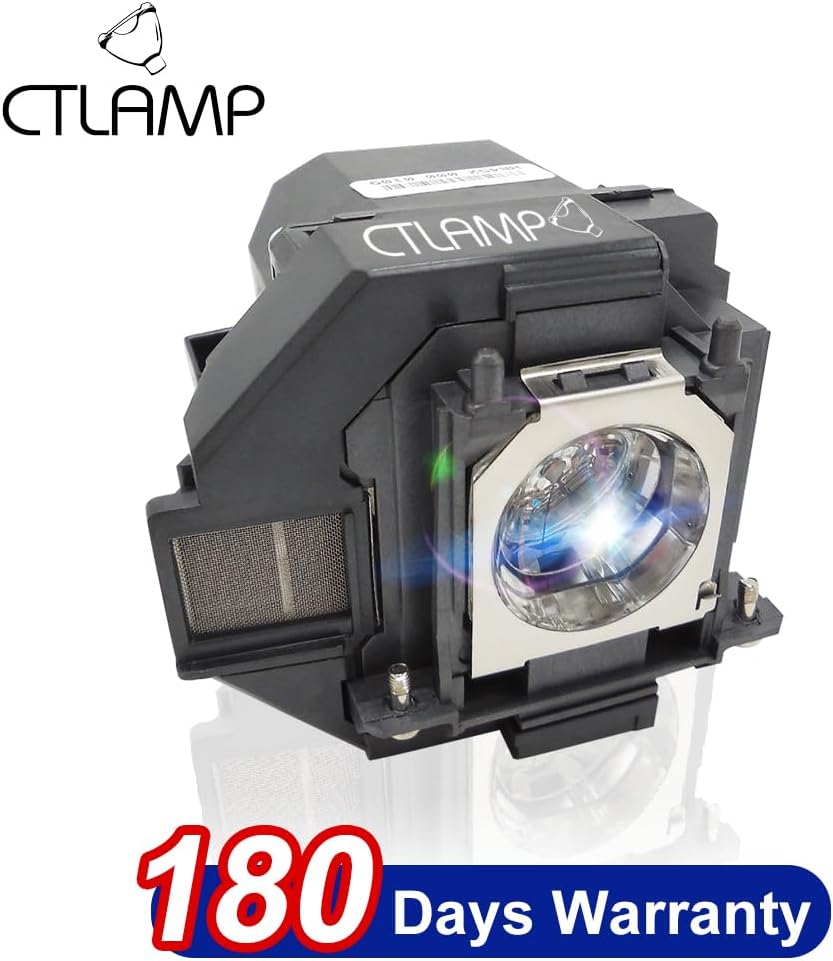 A+ Quality Compatible with ELPLP96 V13H010L96 Replacement Projector Lamp Bulb with Housing Compatible with Epson EB-109W EB-2042 EB-2142W H982B H982C H983A Home Cinema 1060 PowerLite 1266