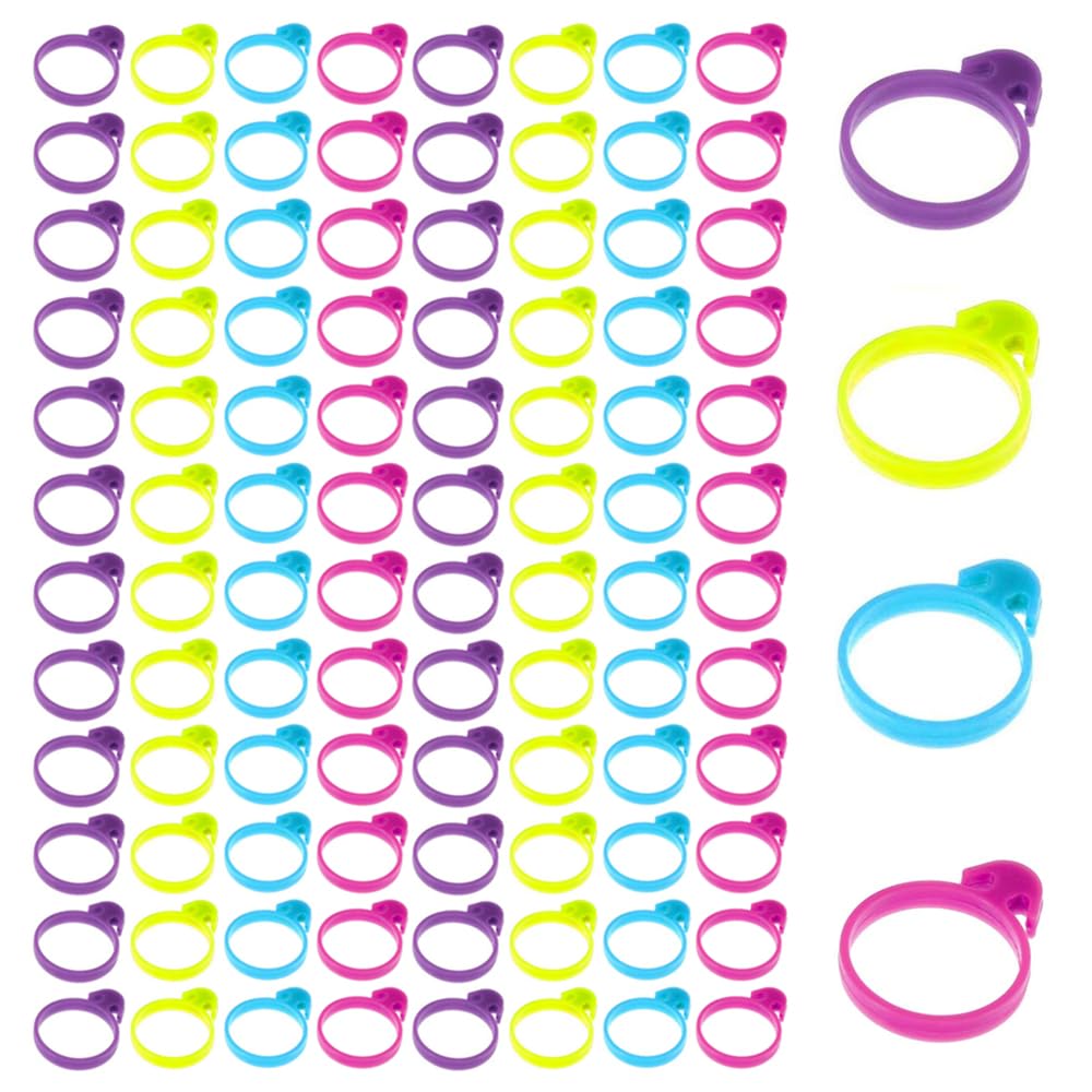 200Pcs Pastry Bag Ties, Silicone Icing Bag Tie Rings Reusable Piping Decoration Bag Ties Clips, Baking Supplies for Cake Pastry Cookies Cupcakes