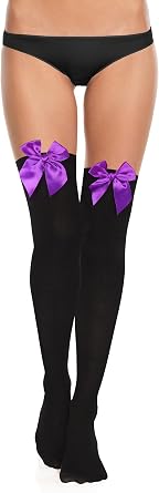 Benefeet Sox Womens Thigh High Stockings Thigh High Socks with Satin Bow