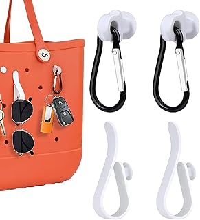 ビーチバッグフック、ビーチバッグチャーム | トートバッグソリッドビーチバッグクリップトートバッグカップホルダー,多目的ビーチバッグアクセサリーインサート、サウスバッグ、旅行、アウトドア用の丈夫なトートバッグフックセット