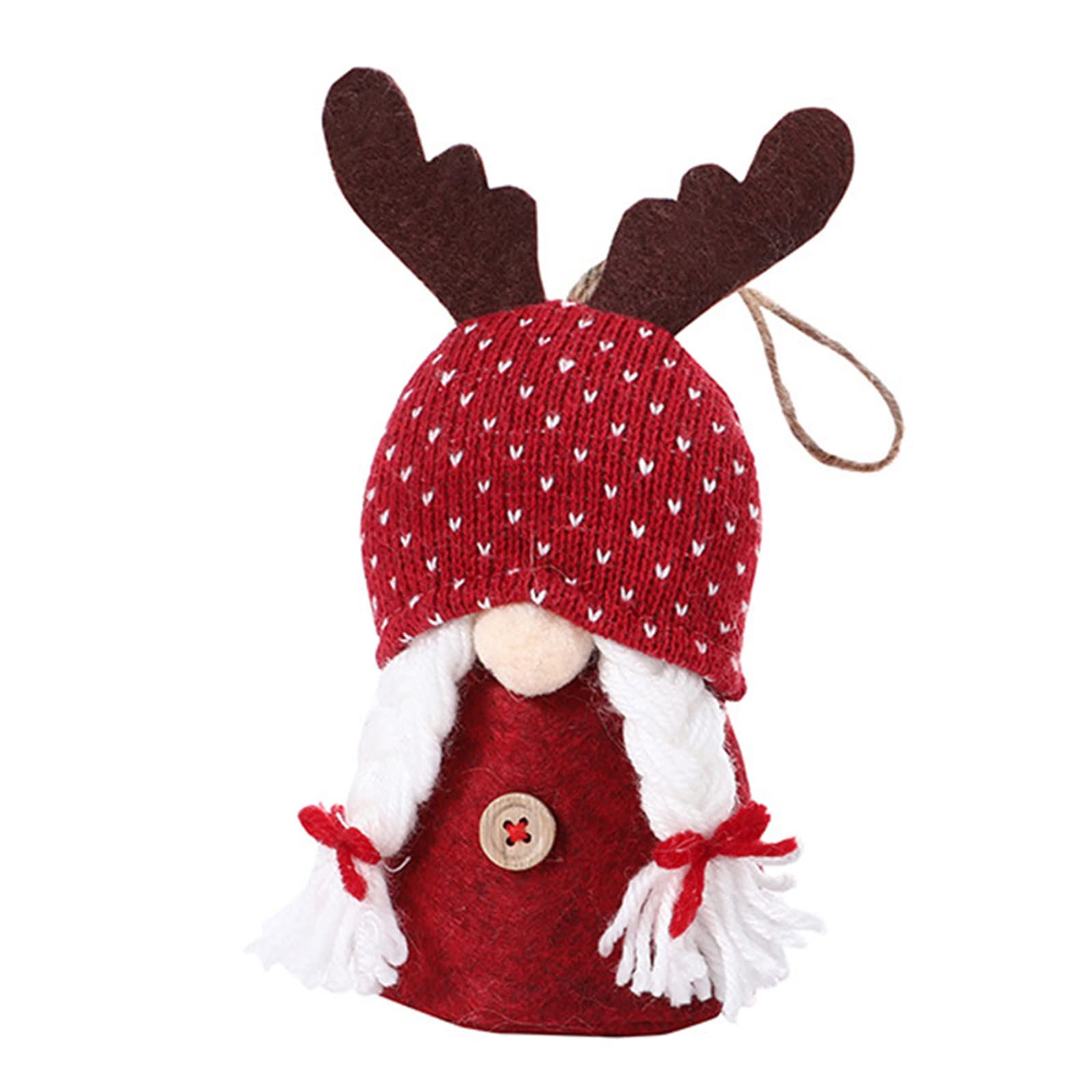 Elnwnnkc Faceless Cartoon for Doll Party Props Old Antler Christmas Decoration Table Ornament Plush Toy for Doll P Old Figure