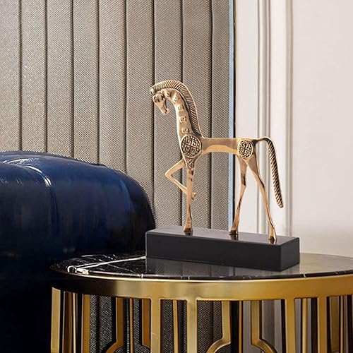 Miniatura 4 de SHUTING2020 Estatua china de feng Shui estatua nueva decoración china de escritorio decoración de latón caballo para el éxito, sala de estar,