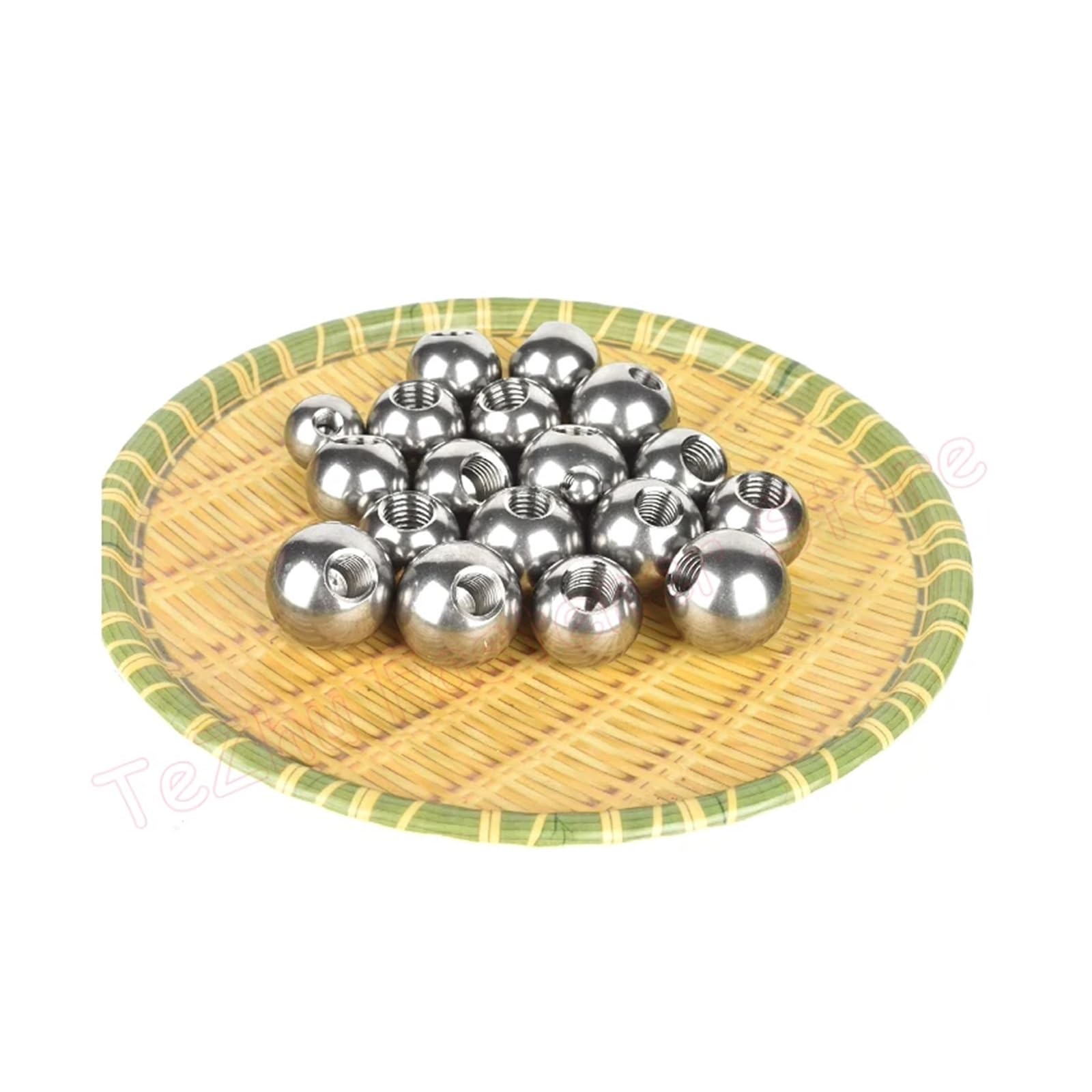 Billes de perçage en acier inoxydable Billes de perçage filetées en acier inoxydable, 1 pièce, M8, M10, M12, M14, M16, M18, M20, filetage femelle, trou borgne, lisse, solide(M12,50mm)