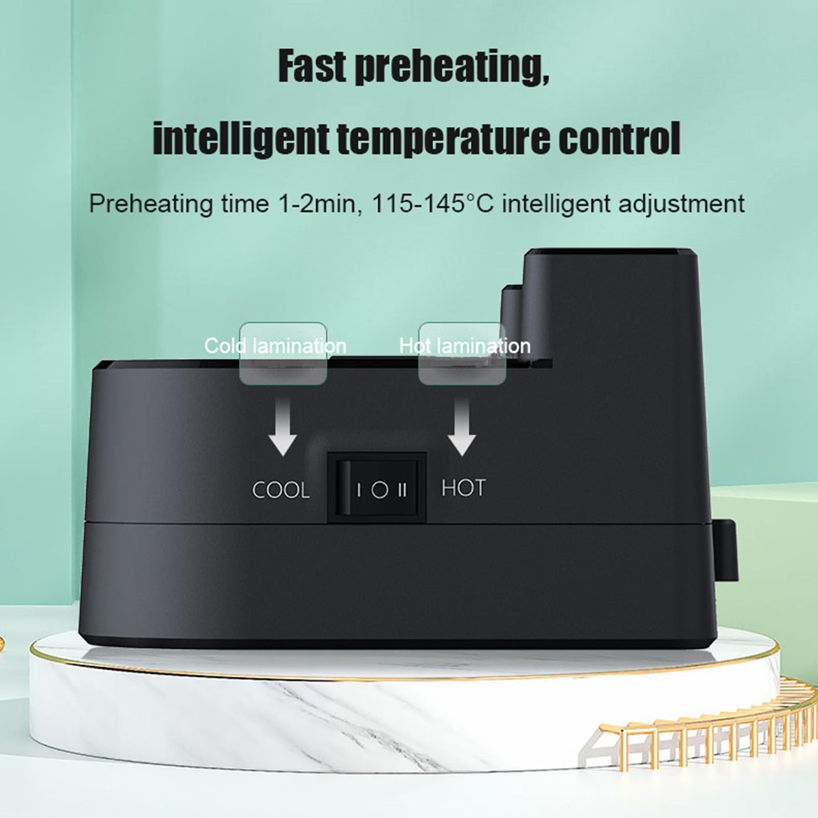 Plastificatrice con modalità caldo e freddo, Plastificatrice A4 A5 A6 con 30 buste di laminazione per ufficio, scuola e casa