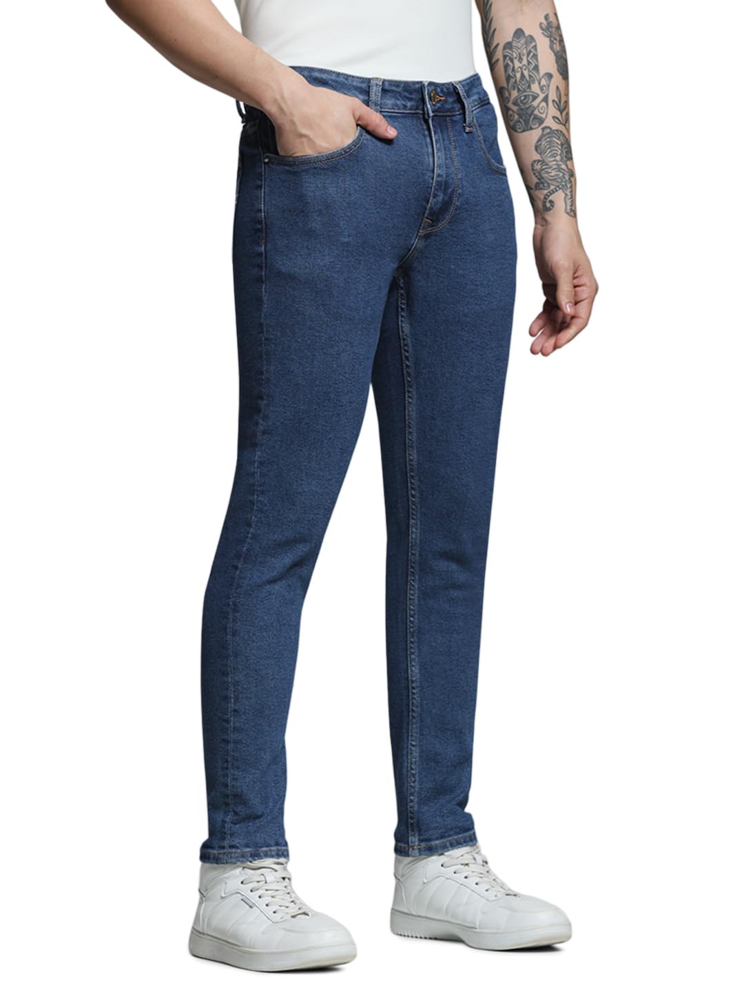 Men Slim Fit Low Rise Jeans-image-30