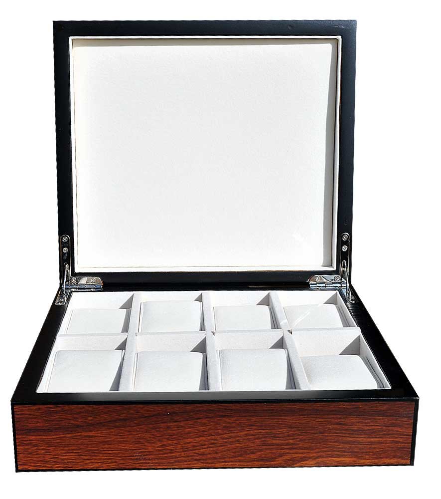 Uhrenbox aus Echtholz W-062 für 8 Uhren 704