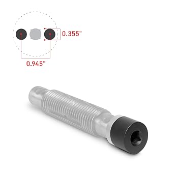 Tiger Tool Leaf Spring Pin Socket Set, Complete Set to Remove and Install Threaded Spring & Shackle Pins on Class 6 8 Commercial Heavy Duty Trucks & Equipment, 15111