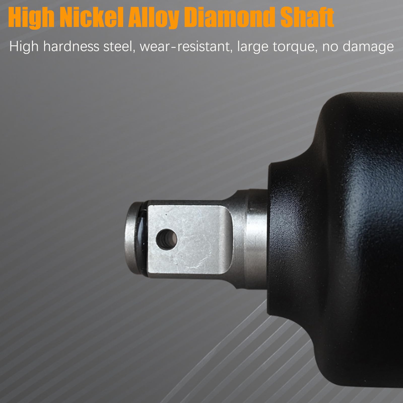Llave de Impacto neumática, hasta 2800 N de par inverso, Llave de Impacto neumática de Alto par con Mango, presión de Aire de Trabajo: 6-10 kg/cm²