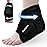 Comfpack Ankle Ice Pack Wrap for Swelling, FSA Eligible, Heel Ice Pack for Pain Relief, Hot Cold Therapy Cold Pack for Plantar Fasciitis, Achilles Tendonitis, Ankle Sprain, Foot Pain, Black