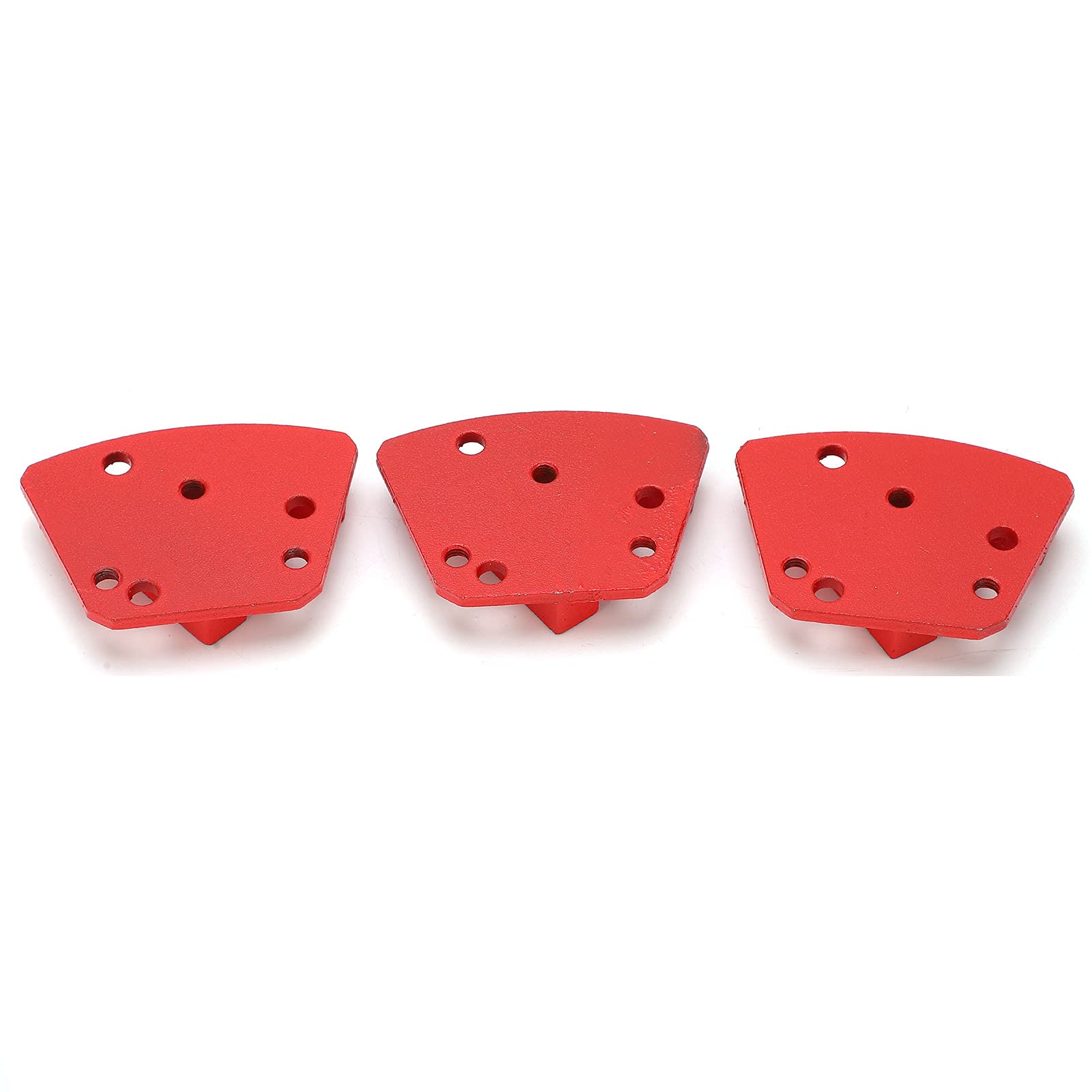 3 Stück 30# 6-Loch Gerade 2 Zähne Trapez-Diamant-Schleifschuhe für Alle Betonschleifer,Diamant-Schleifschuhe,