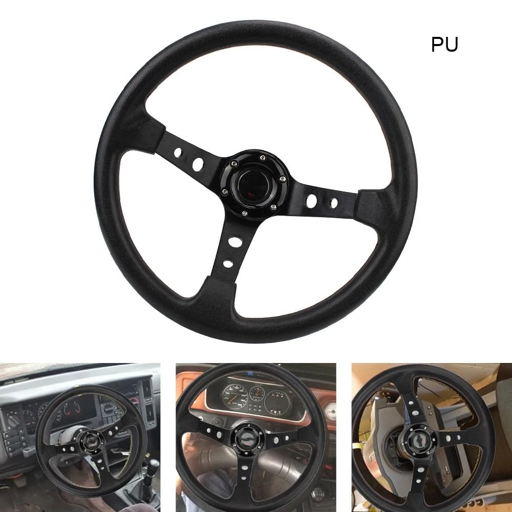 Volante da Corsa Universale,Volante Sportivo Volante da corsa for auto 14 pollici sportivo alla deriva
