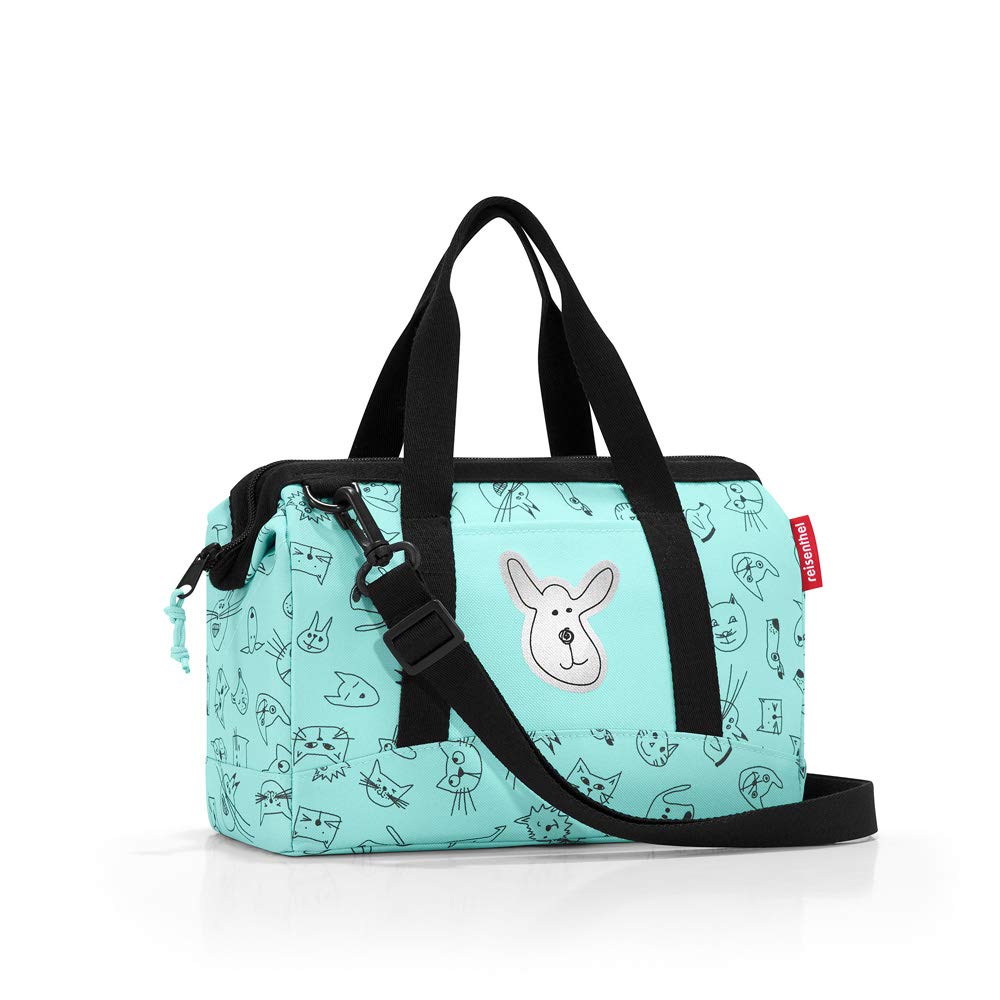 reisenthel Allrounder M kids kleine reistas voor kinderen met steeklus voor reistrolleys, Abc Pink, 40 cm, Reizen