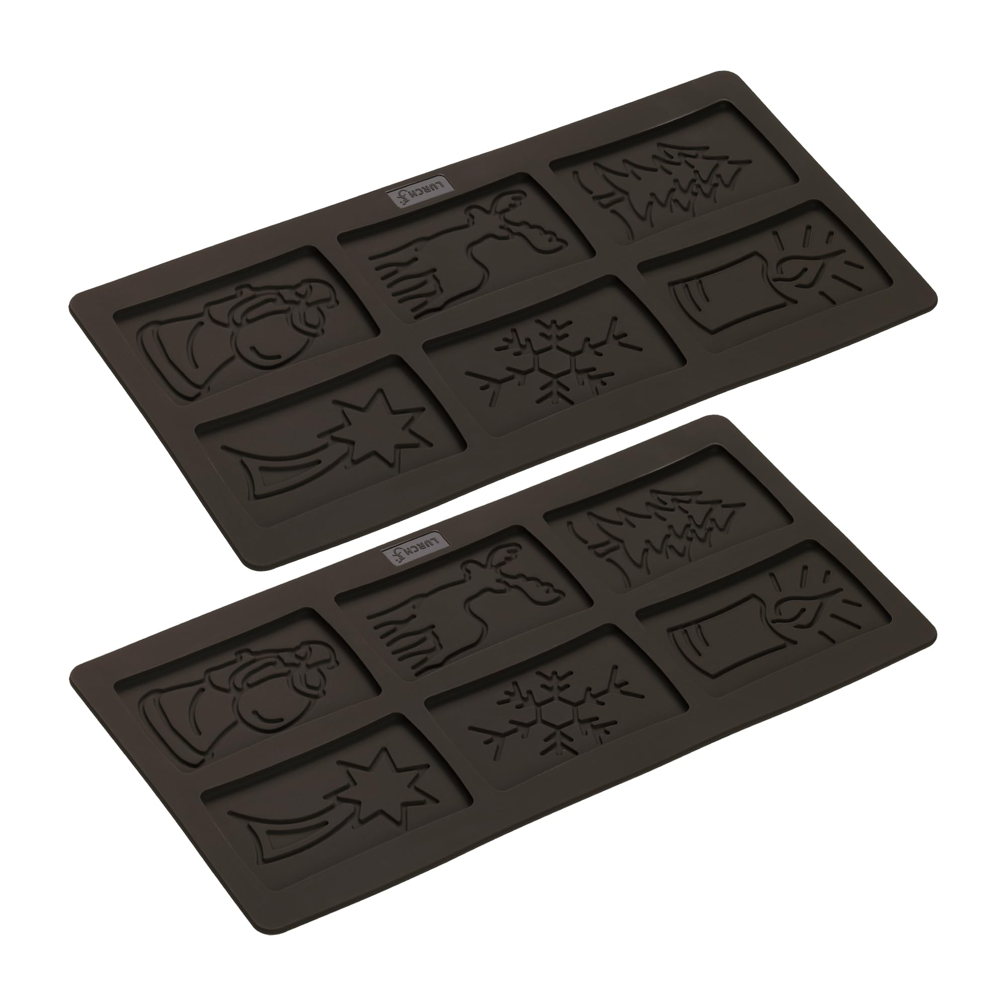 Lurch FlexiForm Speculatius Baking Moulds for Speculatius Biscuits Set of 2, Winter