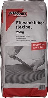 25Kg Flex Fliesenkleber innen und außen frostwiderstandsfähig, für Fußbodenheizung geeignet