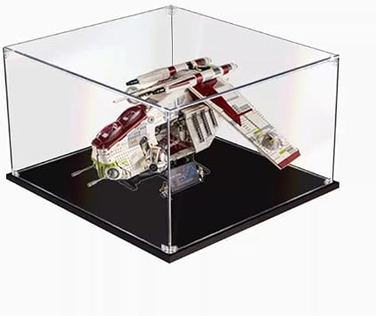 Acrylic Display Case for Lego Gunboat 75309 Building Set Dustproof Display Box & Showcase,, Display Box Compatible with Lego 75309 -Only Display case