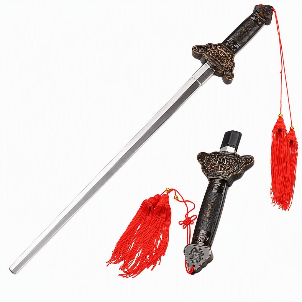 Plastic Sword Prop, Telescopic Retractable Toy Sword for Cosplay Stage Show