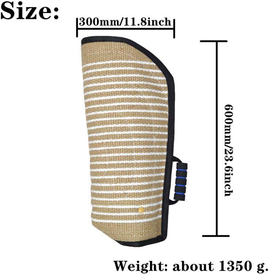 Dog Bite Sleeves Tugs for Young Dogs Work Dog Puppy Training Playing, Jute Training Equipment Fit German Shepherd/Belgium Malinois/Schutzhund/Pitbull for Both Left and Right Hand Glove