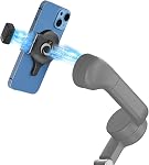 Adaptateur de montage magnétique à libération rapide pour DJI Osmo Mobile 7P/7, Smartphone Gimbal Stabilizer, Compatible avec DJI OM Module multifonctionnel/OM 7 Series Module de suivi