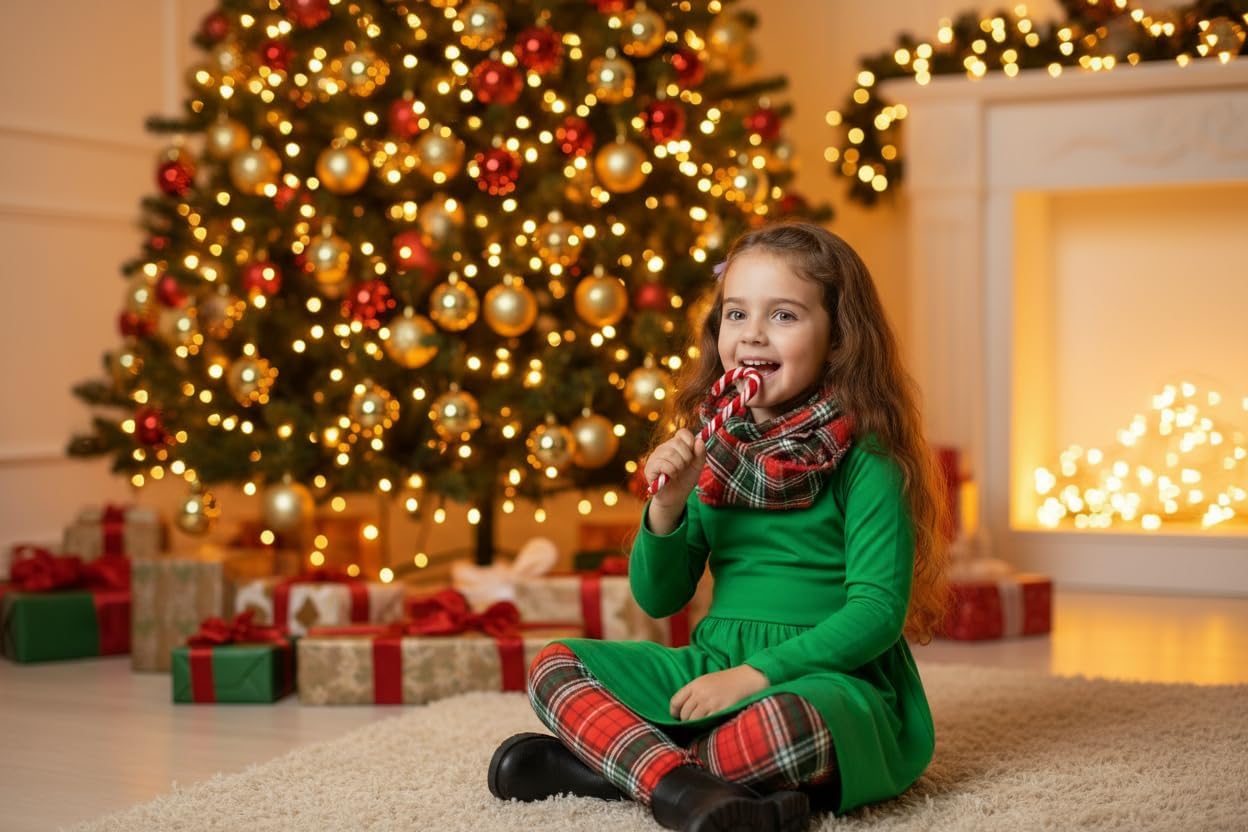 Unique Baby Girls Kids Toddler 3pc Outfit Set Long Sleeve Soft Knit Tunic Top Leggings and Scarf - Image 6