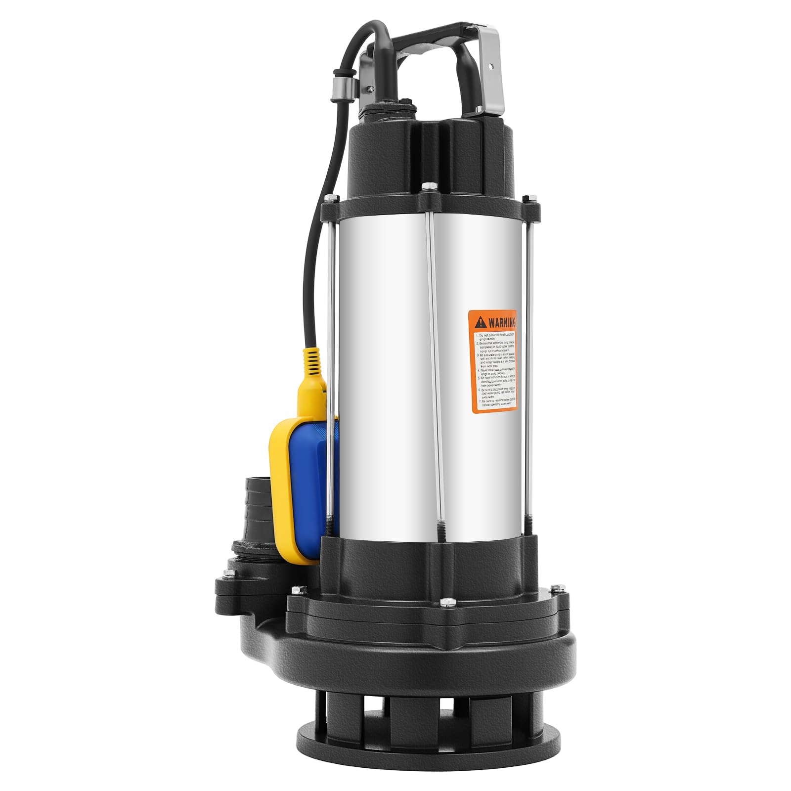 Pompa per acque sporche, pompa sommergibile autoadescante, interruttore galleggiante, pompa da giardino 36 m³/ora, altezza 22 m, pompa per acque reflue
