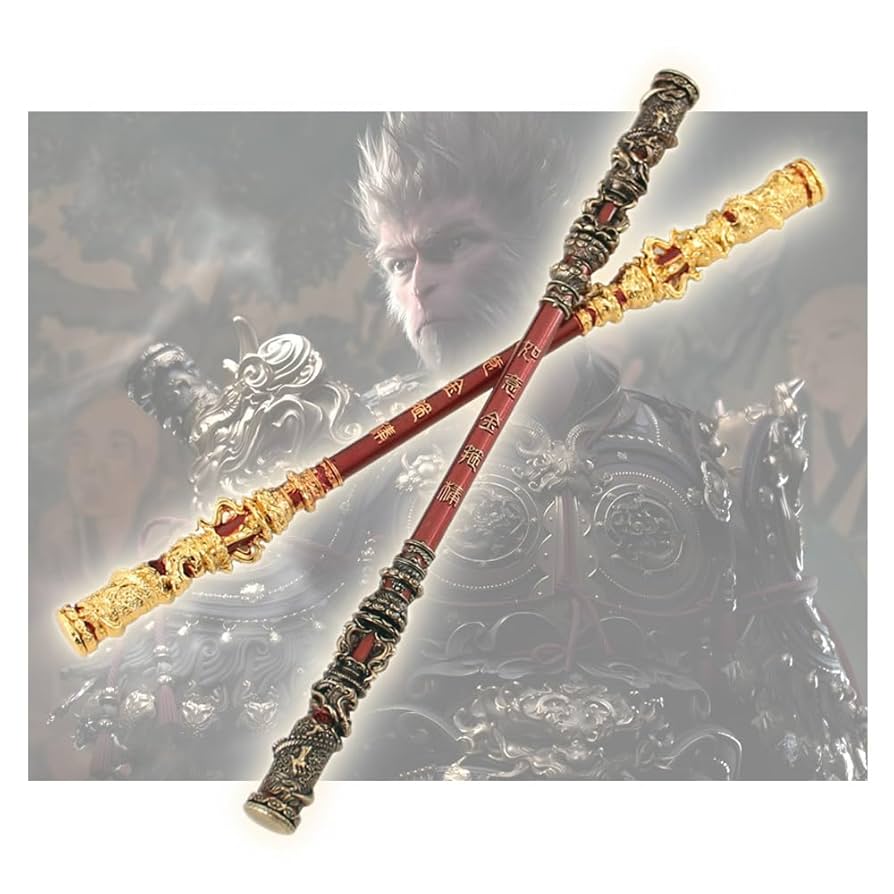 Amazon.co.jp: 黒神話：悟空 モデル武器 如意金箍棒 22cm 合金