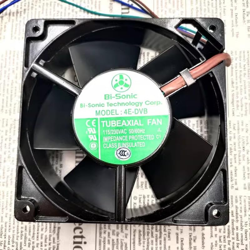 4E-DVB 115/230V 12038 All-Metal Dual-Voltage Cooling Fan