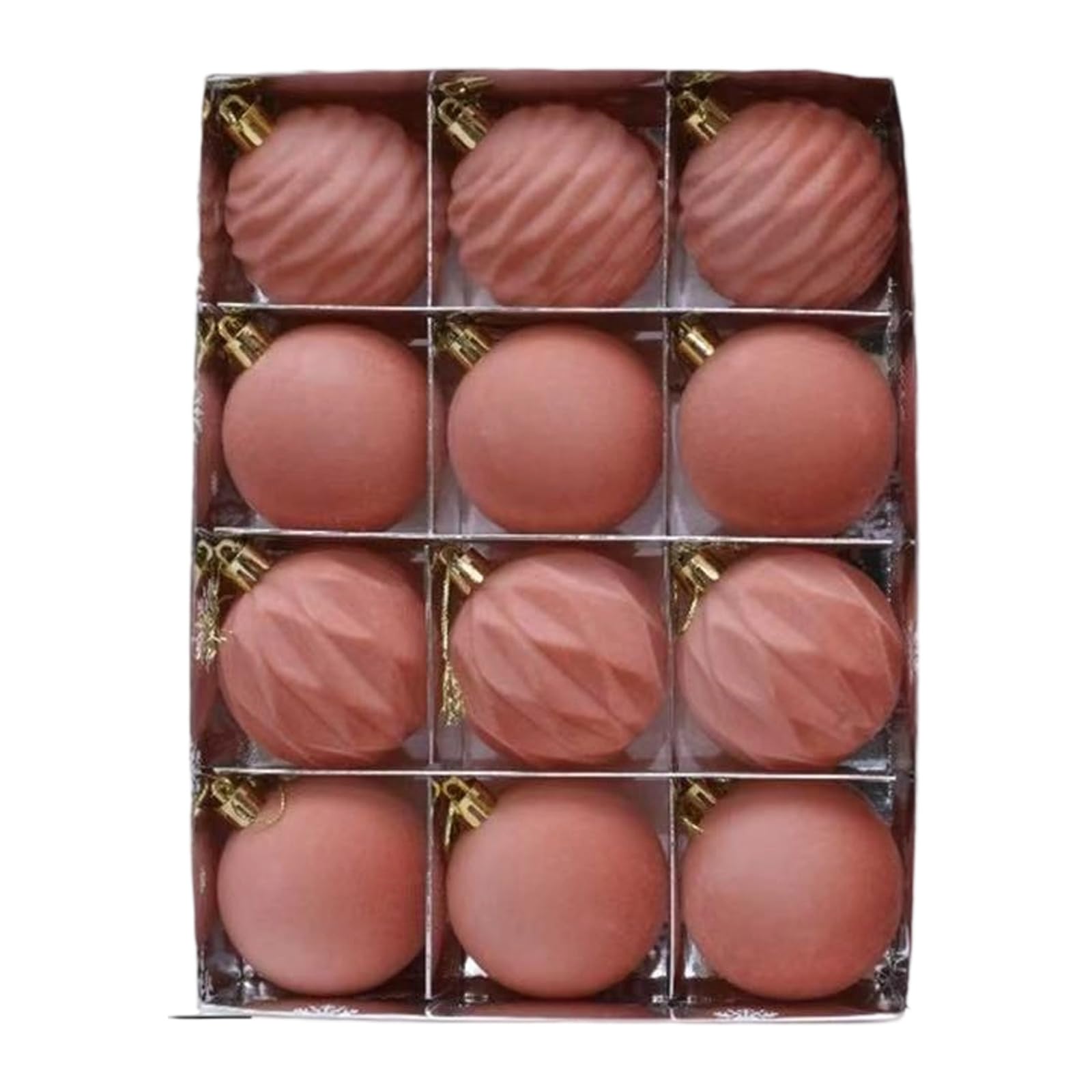 Velvety Ornaments 12Pieces Pack Vibranted Color Option Perfect for Tree Styling and Gifting Christmas Tree Ornaments