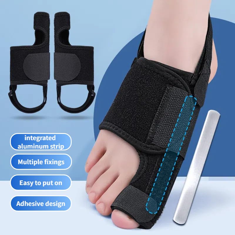 Toe Brace - Big Toe Taping Splint Straightener Wrap with Support Straps for Sprains and Hallux Rigidus Relief (Right) - Image 5