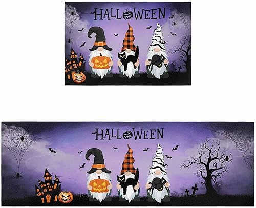 Miniatura 45 de Alfombras de cocina de Navidad absorbentes antideslizantes para piso, árbol de Navidad, muñeco de nieve y copo de nieve, alfombras y tapetes