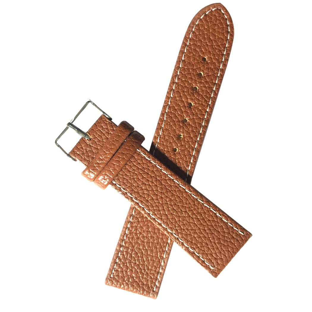 22mm Brown Leather Watch Band, Genuine Leather Replacement Wrist Strap Watch & Smart Watch for All 22mm (B0D182CH68) Amazon Price History, Amazon Price Tracker
