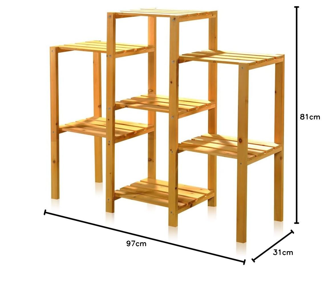 Fleurs escalier/jardinière Plante avec 7 étages 97 cm × 31 cm × 87 cm (L x l x h)