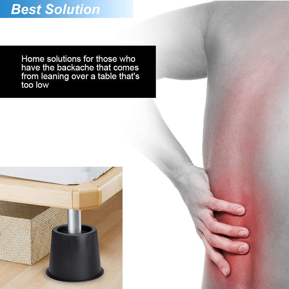 Buy Tcatec Bed Risers 4 inch Round Heavy Duty Stackable Furniture