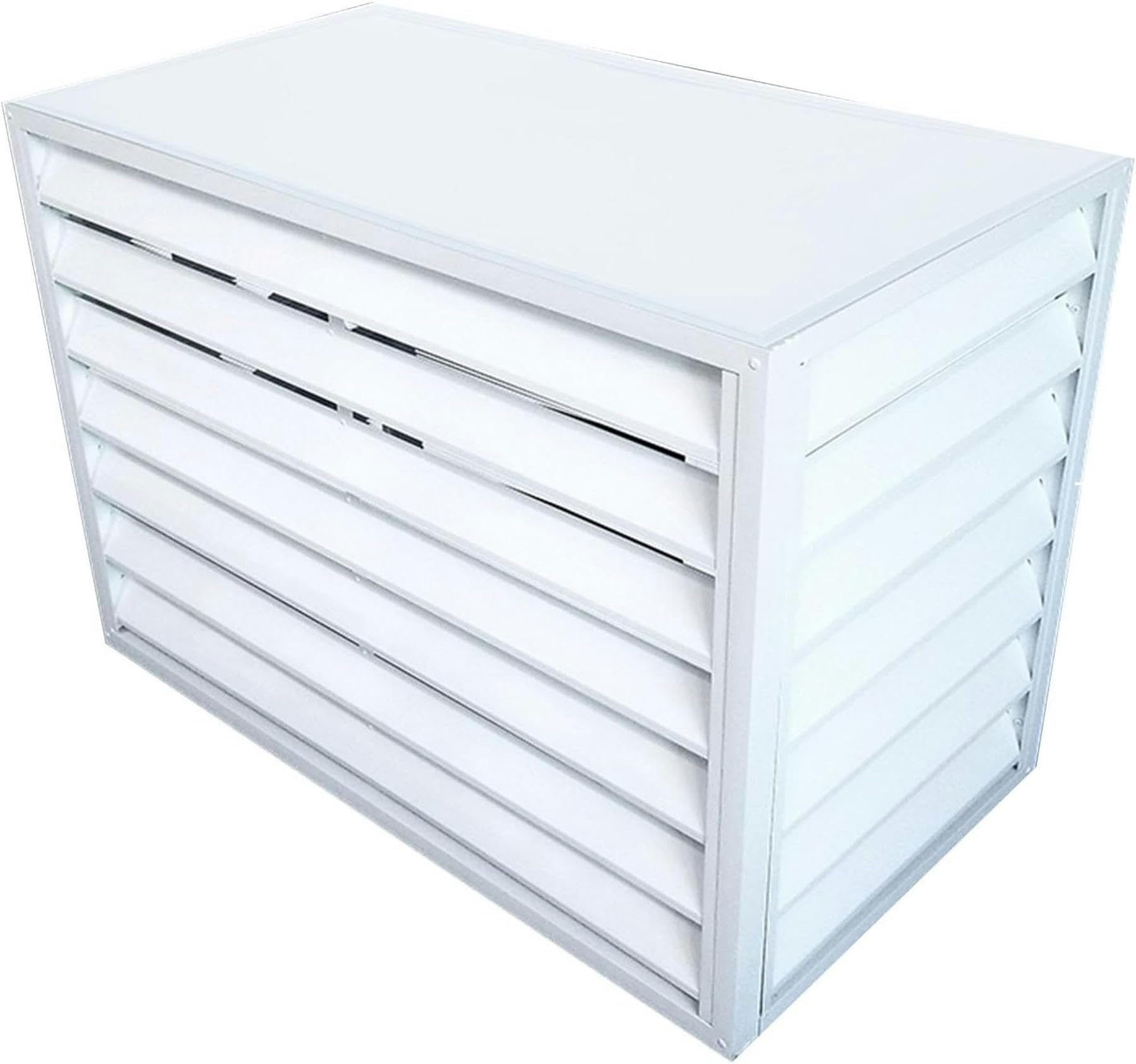 Solidne aluminiowe osłony AC – odporne na warunki atmosferyczne mini dzielona rura antykradzieżowa i ogrodzenie skraplacza do jednostki zewnętrznej Protect & Securi Solut do klimatyzatorów powietrza