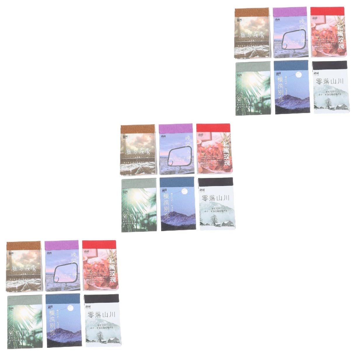 NUOBESTY 18sets Adesivi Creativi Per Scrapbooking e Diario Album Fai Da Te Decorativi Adesivi Fotografici Per Taccuino Viaggio e Progetti Manuali Per Album Decorativo