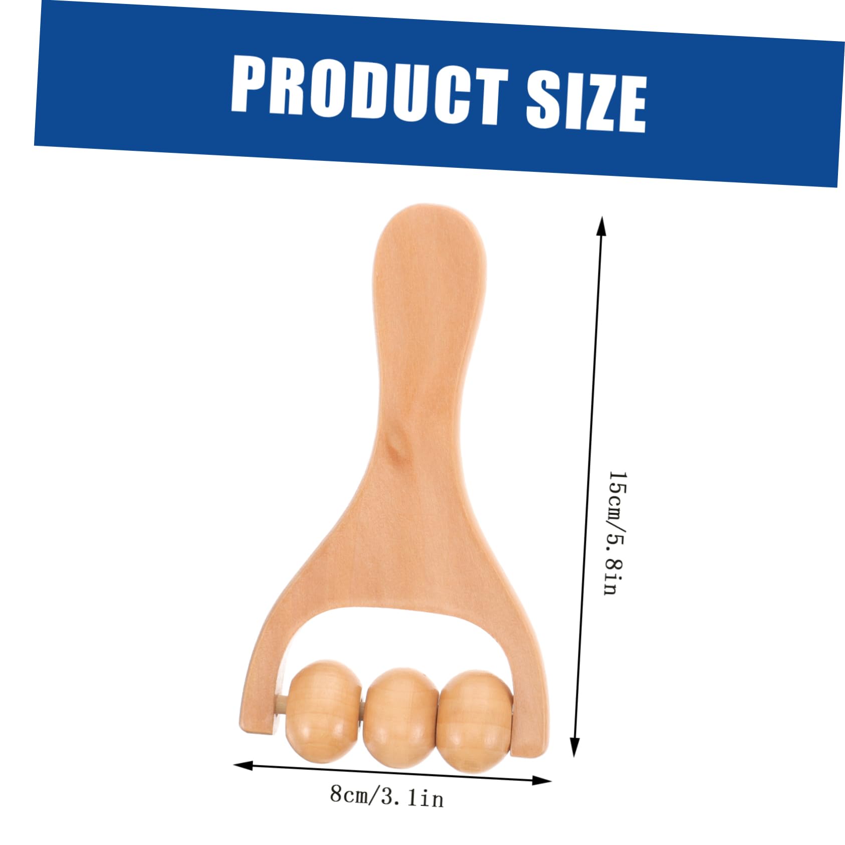 Outil de Massage des Pieds Rond en Bois, Lot de 2 Pièces