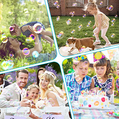 Bombble Automatische Seifenblasenpistole, Seifenblasenmaschine Gun Kinder 10000 Blasen/Min mit 130ML Seifenblasenlösung, Blasenspielzeug Geschenk für Kinder/Geburtstag/Party, Bubble Gun (Pink)