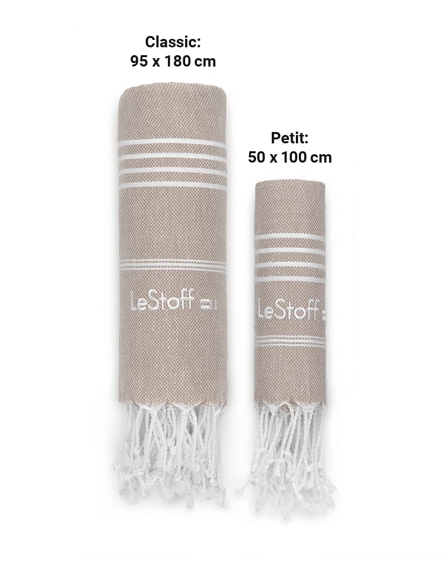 LeStoff Turkish Hammam Towel, 100% organic cotton, 95 x 180 cm, Pre-washed, Absorbent, Quick-drying, Lightweight - Image 4