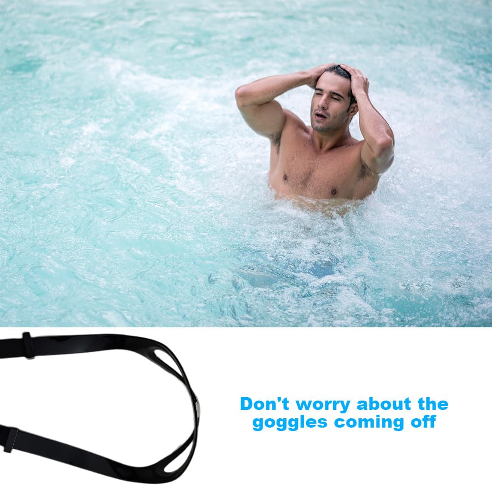 Faderr 2 pezzi Silicone Dive Mask Strap Sostituzione Universale Maschera Cinturino, Occhiali Da Nuoto Occhiali Cinturino In Silicone Fascia Della Testa Accessori per Immersioni Nuotata Snorkel