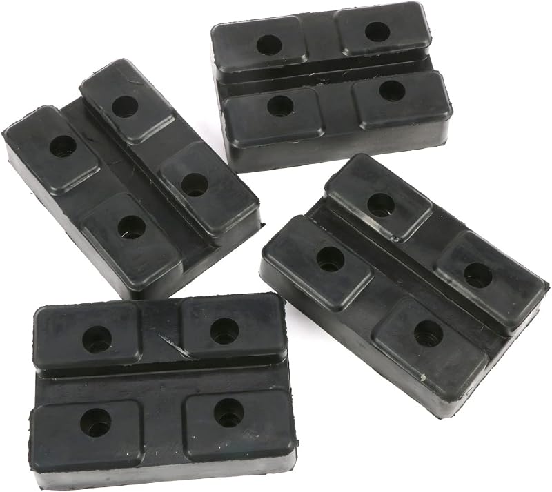 Almofadas de Borracha para Braço de Elevador Automotivo huyear 118 x 80 x 25 mm – Conjunto com 4 unidades