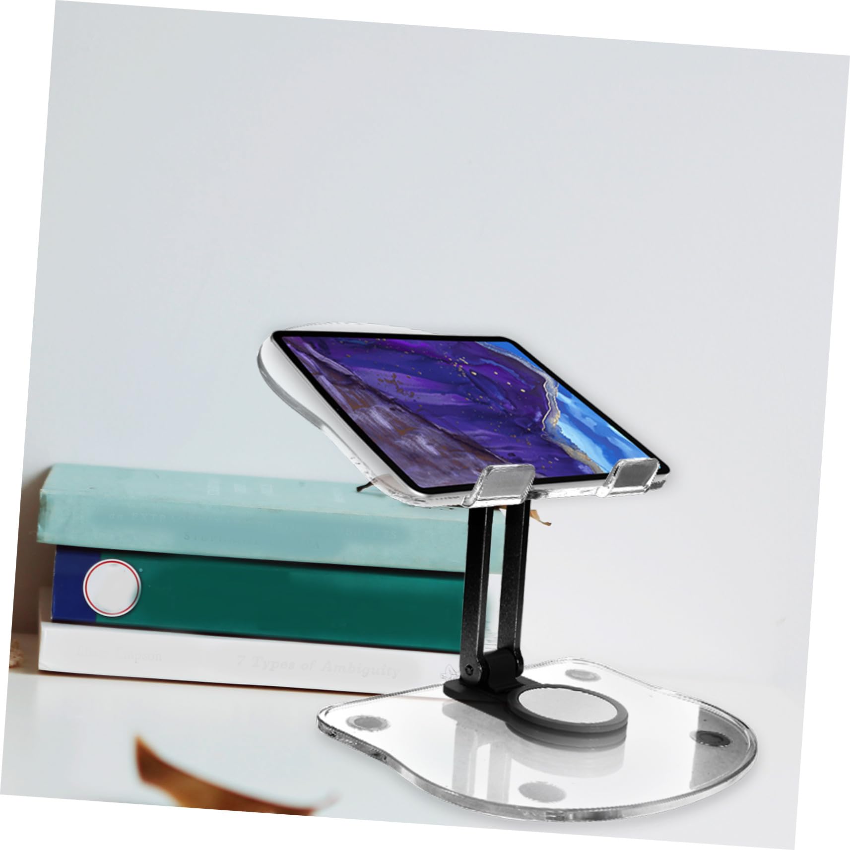 Didiseaon Soporte Plegable para Tableta de Acrílico Ligero y Práctico Base Antideslizante para Escritorio y Uso Portátil