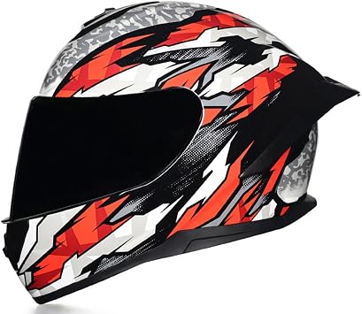 Full Face Motorcycle Helmet - Lightweight Street Bike Helmet for Adults Men & Women, DOT Approved with Bold Graphic & Multiple Visor Options