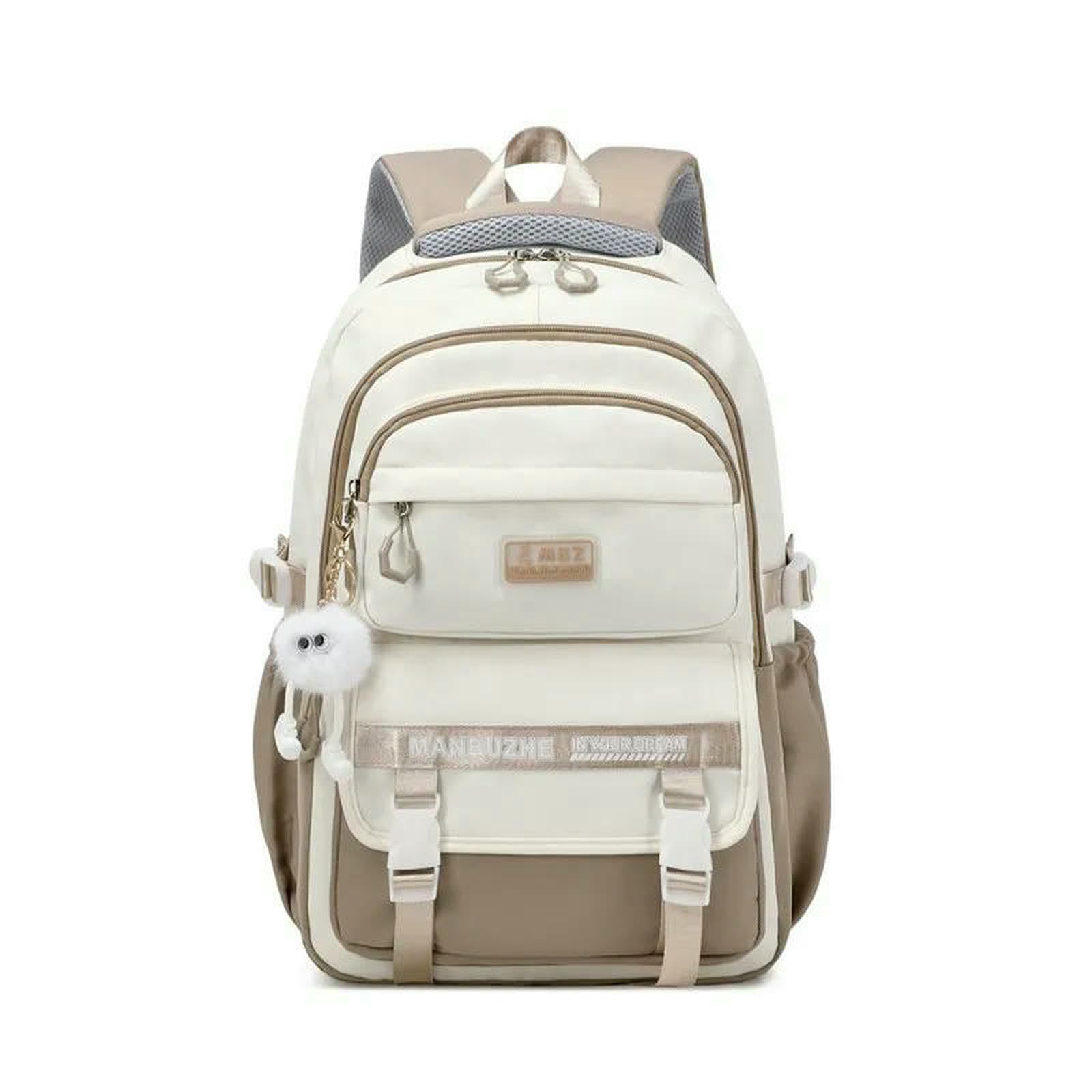 Sac à dos voyage grande capacité sac scolaire noir et blanc