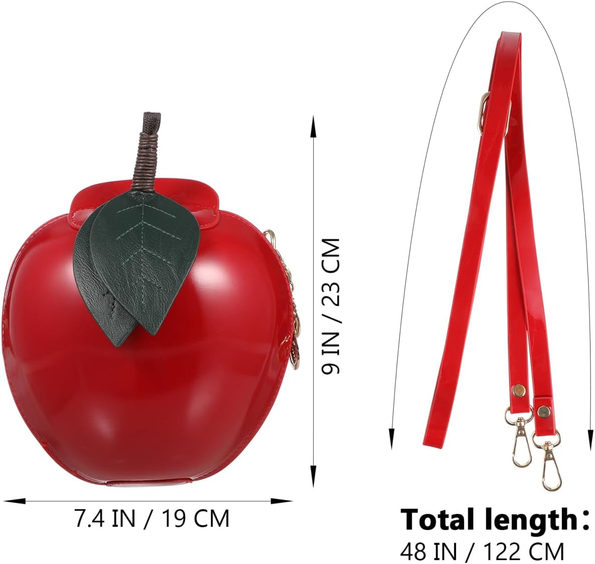 Ymxygz Apfel-Form Umhängetasche - Süße Cartoon Handtasche Für Frauen & Mädchen