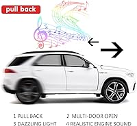 Vista 2 de GLE63S AMG Modelo de coche 1/32 de aleación fundido a presión coche de juguete con luz y sonido vehículo modelo para niños y niñas regalo (blanco)