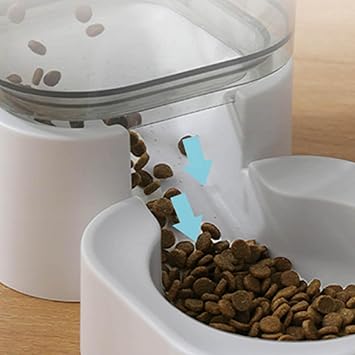 Aswadh Automatic Pet Cat Feeder Dog Bowl Dry Food Dispenser Feeding Product Large Pink