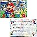 Produktbild DHAEY Mario Einladungskarte, 12 Stück Super Mario Geburtstagseinladungskarte für Geburtstag Abschlussball Thema Partys(C)