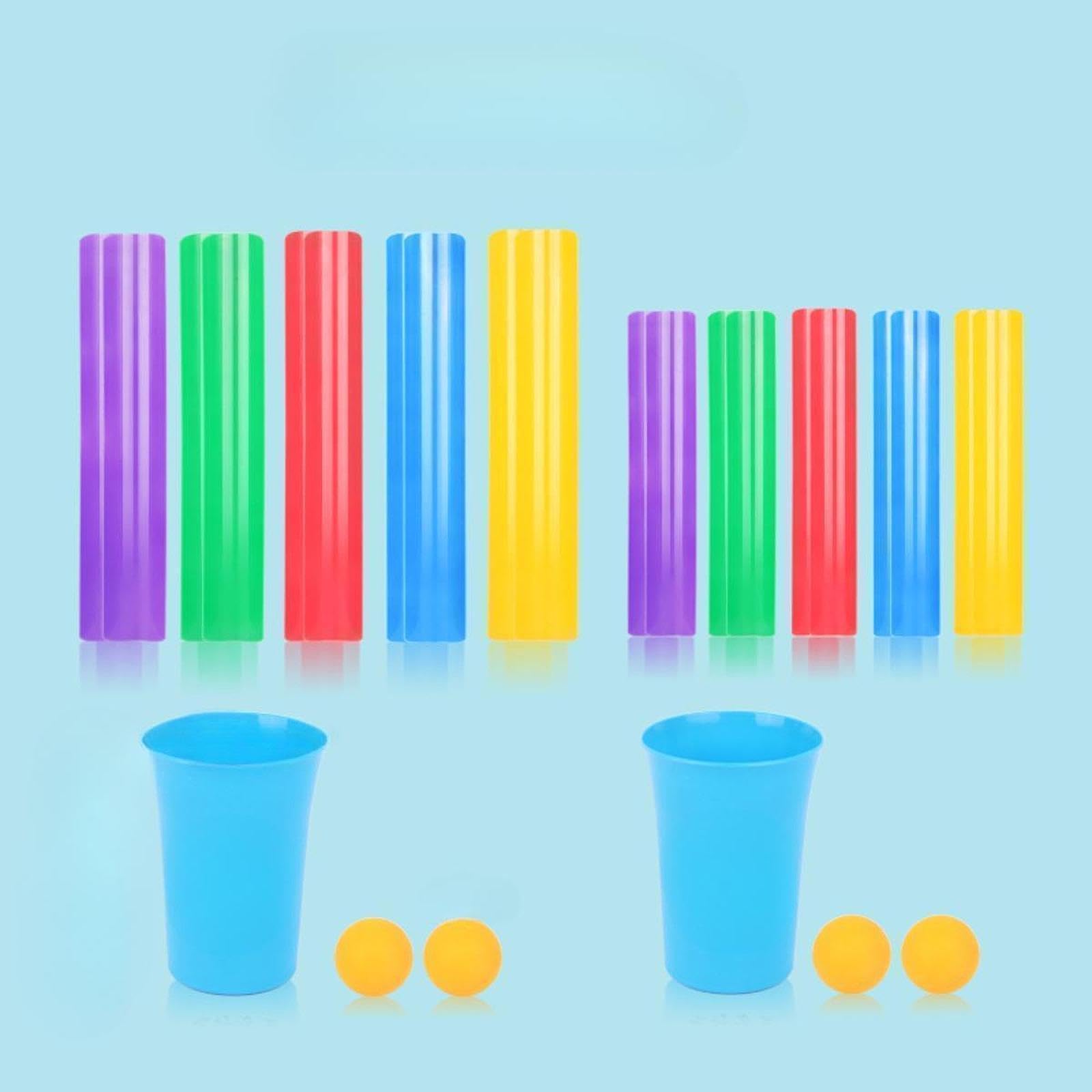 Giochi di con I Tubi, attività di Team Building, Giochi di Gruppo Colorati, Set di Tubi per Sport Giovanili All'aperto, Palestra, Scuola, 40 cm